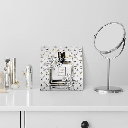 Chic Fashion Canvas Wall Art Perfume Bottle Design
