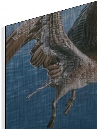 Flying Pelican Metal Wall Art by Ron Parker 16x12