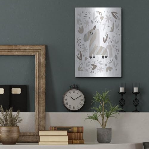 Sleepy Zebra Metal Wall Art 12x16