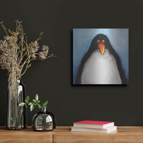 My Penguin Metal Wall Art 12x12 by Lucia Stewart