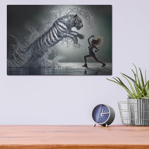 Fight Metal Wall Art by Rey Klimt 16x12