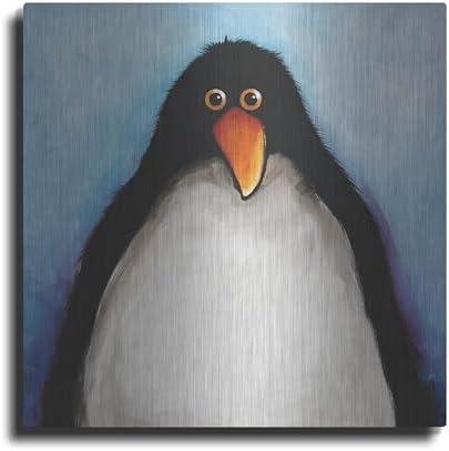 My Penguin Metal Wall Art 12x12 by Lucia Stewart