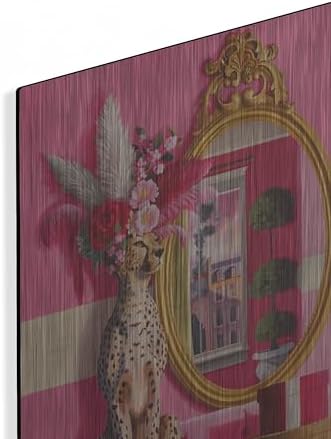 Cheetah Still Life Metal Wall Art by Heather Gauthier 16x24