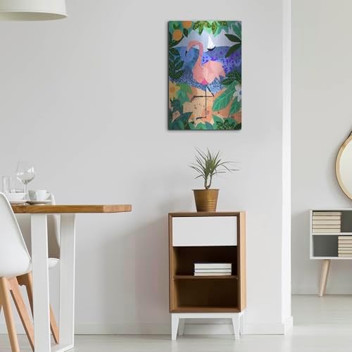 Final Flamingo Metal Wall Art by Holly McGee 16x24