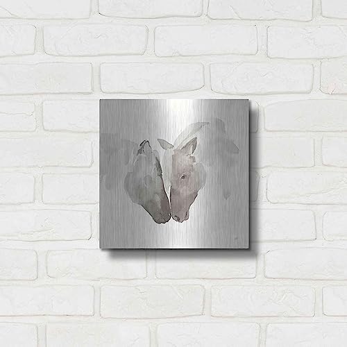 Nuzzling III Metal Wall Art by Chris Paschke 12x12