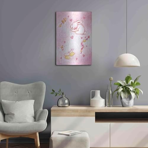 Nursery 1 Bunny Metal Wall Art 16x24