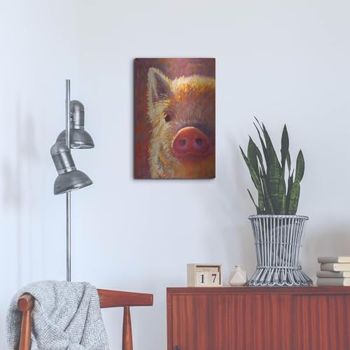 Piglet Mini Vi by Rita Kirkman Metal Wall Art 16x24