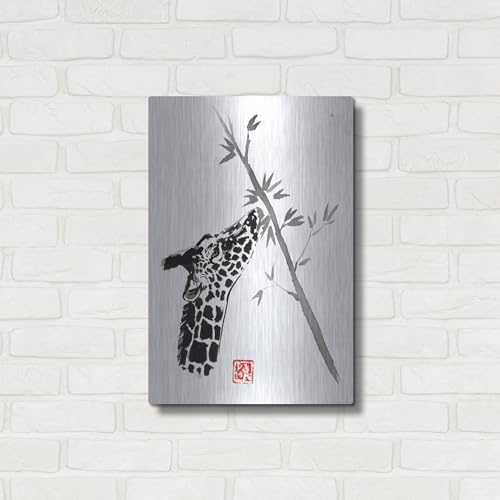 Giraffe Metal Wall Art 16x24 by Pechane