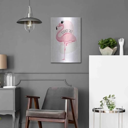 Flamingo Metal Wall Art 16x24 by Ayse