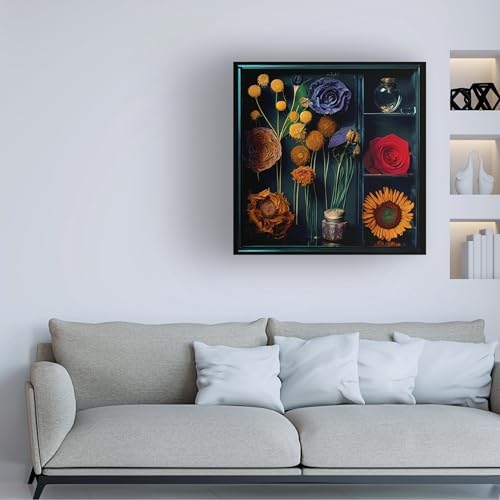 Trademark Fine Art Canvas Wall Art - Sasha Dried Flowers II for Living Room Bedroom Office Decor 1
