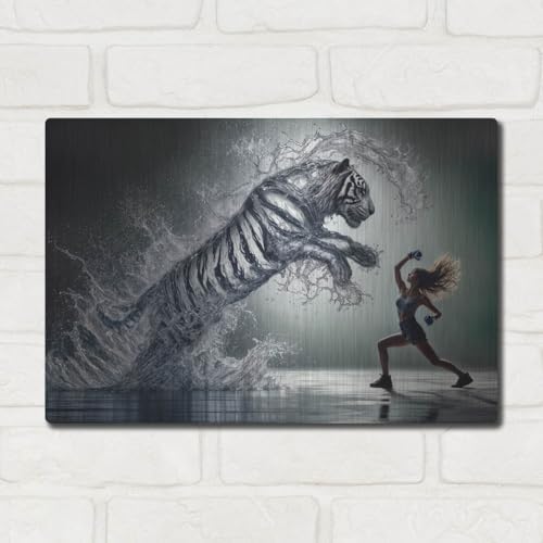 Fight Metal Wall Art by Rey Klimt 16x12