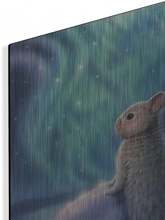 Aurora Bunny Metal Wall Art 12x16