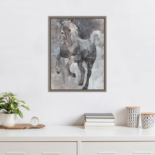 Amanti Art Framed Canvas Wall Art Wind Dancer 24x18