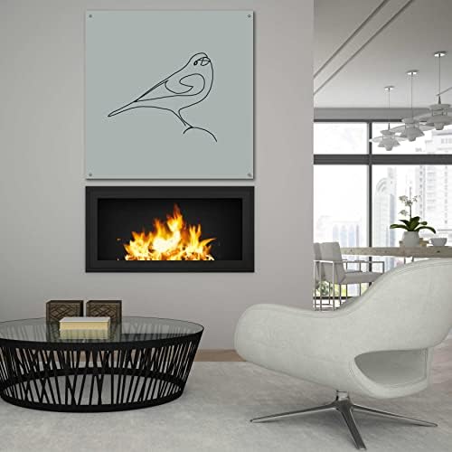 Epic Art Line Bird 1 Acrylic Wall Art 36x36