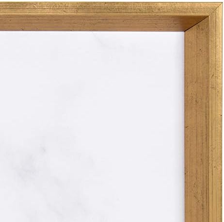 Kate and Laurel Calter Magnetic Bulletin Board with Glam Cararra Marble Design 215x275 Gold