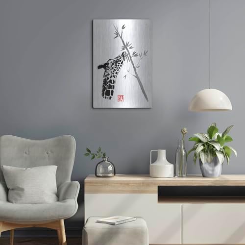 Giraffe Metal Wall Art 16x24 by Pechane