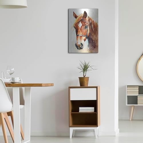 Horse 2 Metal Wall Art by Petals Prints Design