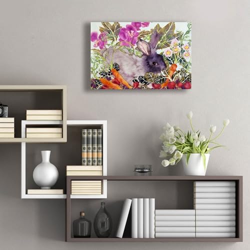 Epic Art Rabbit with Carrots Acrylic Wall Art
