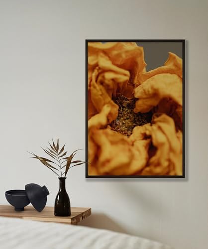 Dried Orange Flower Wall Art Poster Print