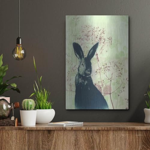 Wild Rabbit Metal Wall Art 12x16 by Trudy Rice