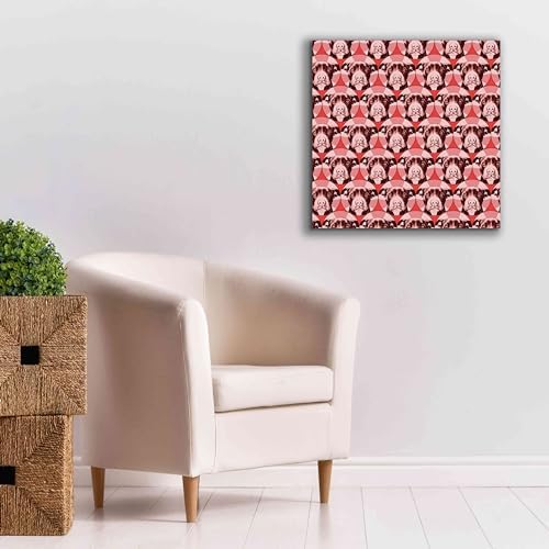 Love A Bull Pattern 1 by Dean Russo Giclee Canvas Art 26x26