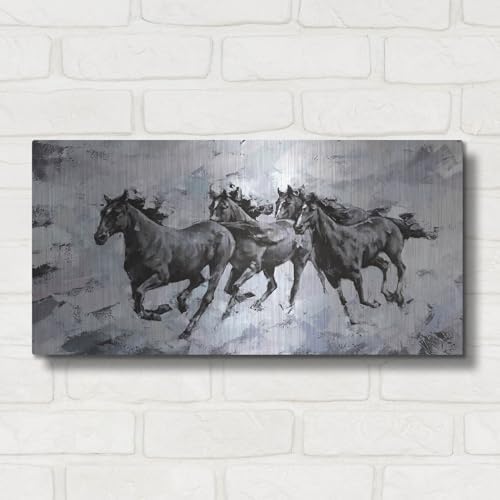 Gallop Metal Wall Art by Alexander Gunin 24x12