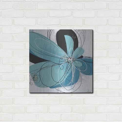 Azul Poetry 2 Metal Wall Art 24x24