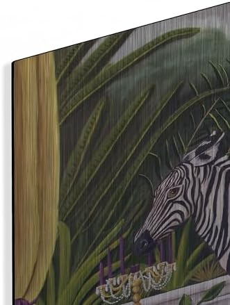 Zebra Metal Wall Art 36x24 by Catherine A Nolin