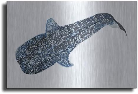 Shark Whale 2 Metal Wall Art 24x16
