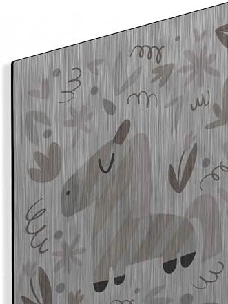 Sleepy Zebra Metal Wall Art 12x16