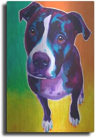 Pit Bull - Truman Metal Wall Art 16x24