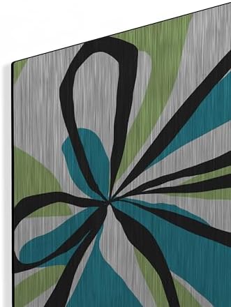 Oh So Pretty Green Metal Wall Art 24x24