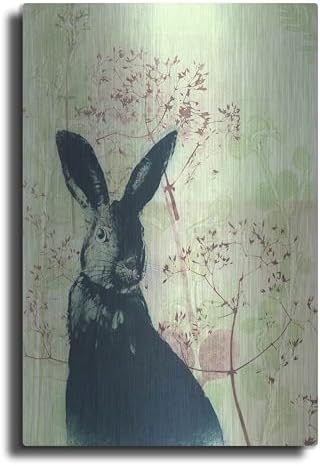 Wild Rabbit Metal Wall Art 12x16 by Trudy Rice