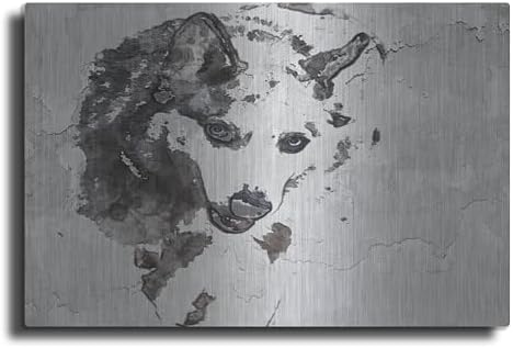 Forest Wolf Metal Wall Art 24x16