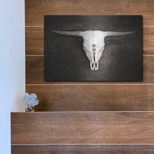 Sepia Cattle Skull Wall Art by Brooke T Ryan