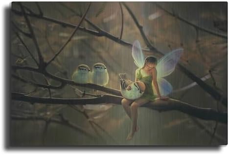 Feathered Friends-C Metal Wall Art 24x16