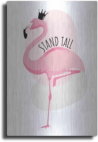 Flamingo Metal Wall Art 16x24 by Ayse