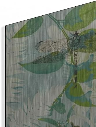 The Elusive Dragonfly and Waratah Metal Wall Art 16x24