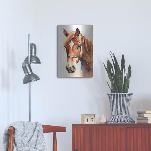 Horse 2 Metal Wall Art by Petals Prints Design