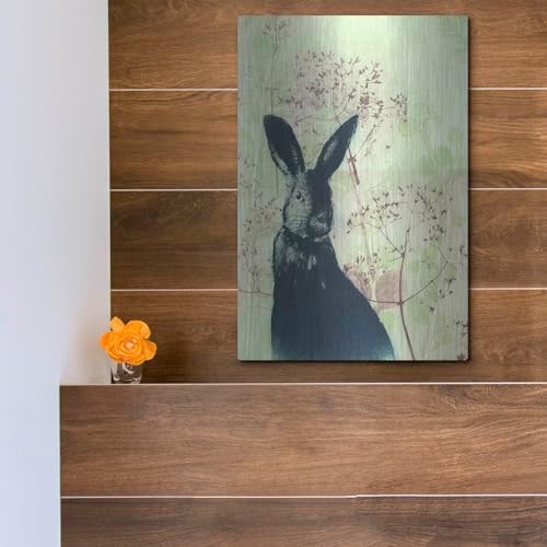 Wild Rabbit Metal Wall Art 12x16 by Trudy Rice