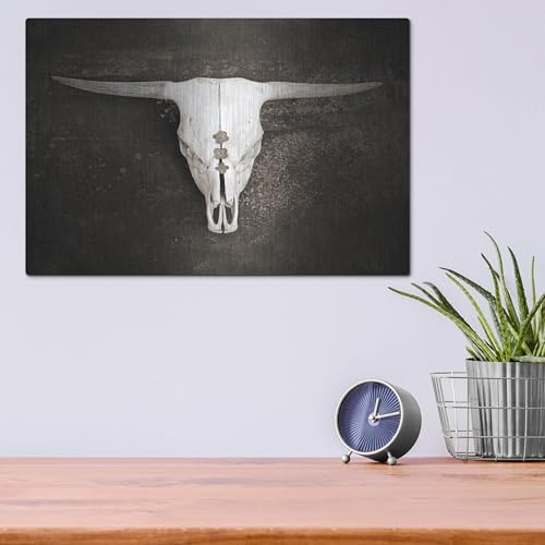 Sepia Cattle Skull Wall Art by Brooke T Ryan