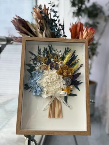 Pastoral Style Dried Flowers Wall Art 8x12 Inch