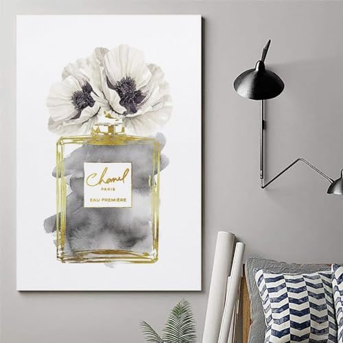 WEboL Modern Gold Print Wall Art 12x18inch