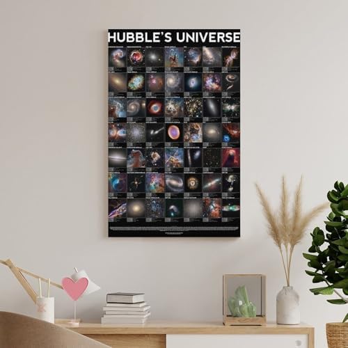 Hubbles Universe Poster Canvas Wall Art 16x24inch