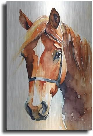 Horse 2 Metal Wall Art by Petals Prints Design