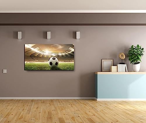 Amoy Art Canvas Print Soccer Stadium Wall Art 20x40 Inch