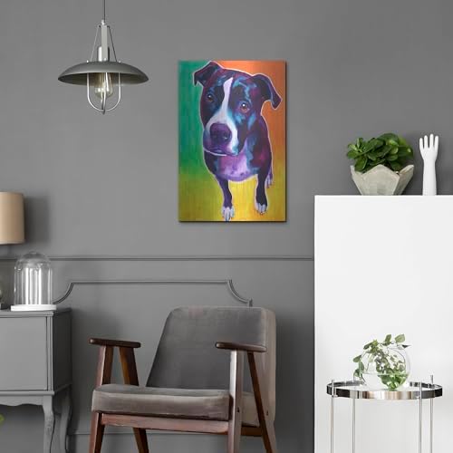 Pit Bull - Truman Metal Wall Art 16x24
