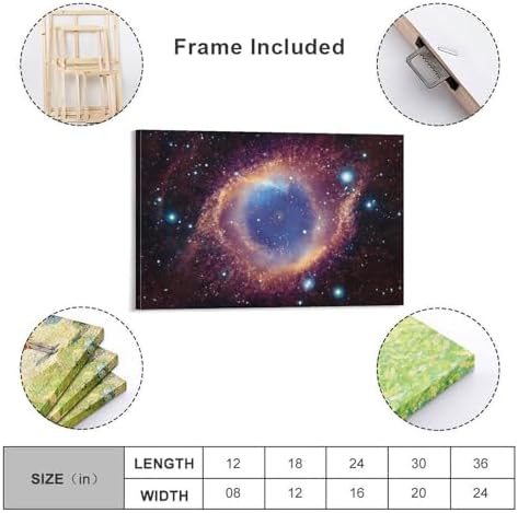 James Webb Space Telescope Art Poster Canvas Wall Print 20x30inch