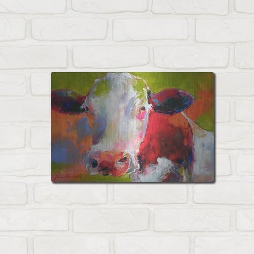 Art Cow Metal Wall Art by Richard Wallich 16x12