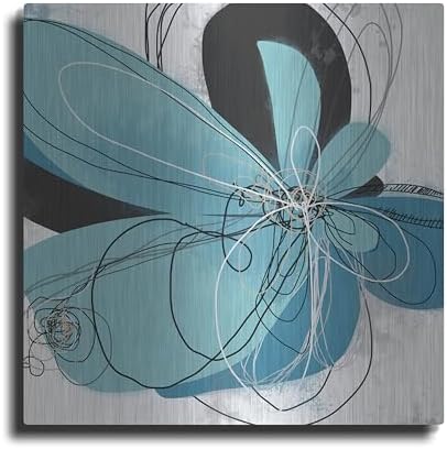 Azul Poetry 2 Metal Wall Art 24x24